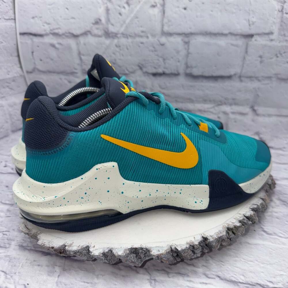 Nike Air Max Impact 4 Mens Sz 11 Athletic Shoes Sneakers DM1124-302 Blue Yellow - Picture 5 of 15